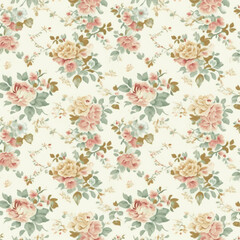 seamless pattern with flowers