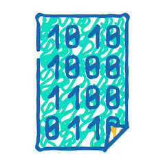 empty folder doodle icon sketch vector. empty folder sign. isolated symbol illustration