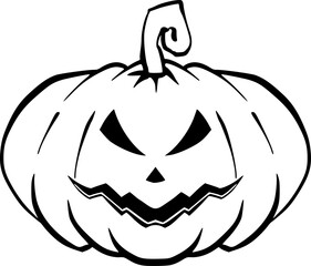 Pumpkin - squash for Halloween or Thanksgiving flat icon