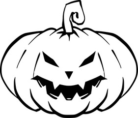 Pumpkin - squash for Halloween or Thanksgiving flat icon