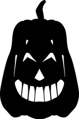 Pumpkin - squash for Halloween or Thanksgiving flat icon