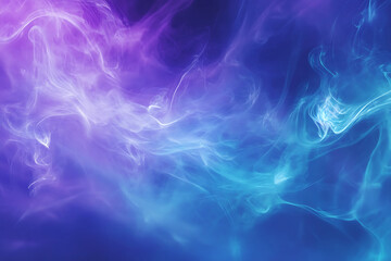 Obraz premium Abstract Swirling Smoke in Blue and Purple Hues