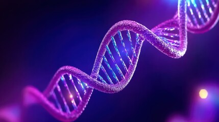 Glowing DNA Strand