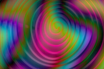 Fototapeta premium Hypnotic spiral gradient flowing colors, Liquid effects, Abstract Backgrounds