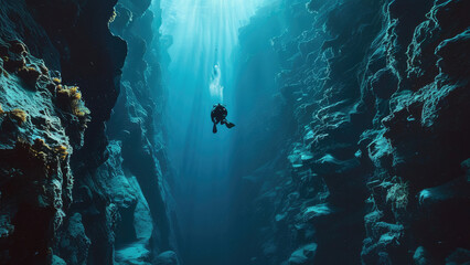 Fototapeta premium Into the Darkness: Ocean’s Final Frontier