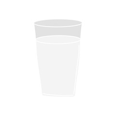 a glass of milk cartoon icon