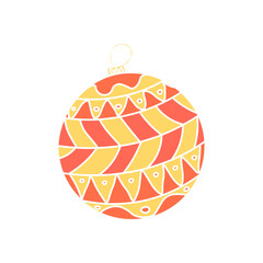 christmas ball cartoon icon