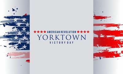 yorktown victory day Vektor background banner