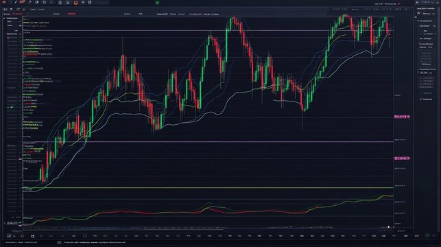 Forex trading pair displayed on a computer chart, showcasing profit in pips using TradingView platform. The real-time data visualizes currency exchange rate movements, 