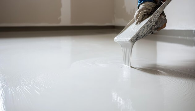 Home improvement blog post, Transform your garage floor with self-leveling cement.