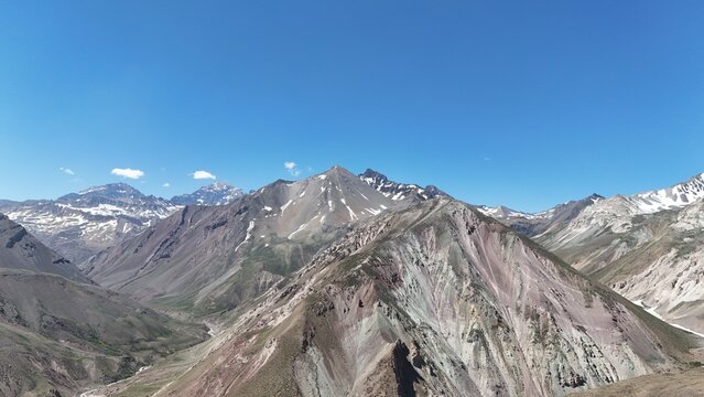 Chile - Caj&oacute;n del Maipo, Cordillera de los Andes 4K Drone Footage, Santiago de Chile, San Jos&eacute; - Monta&ntilde;a, Senderismo, Nieve, Glaciar A