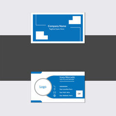 Simple Business Card Layout, Minimal Individual Business Card Layout, White Minimal Business Card Mockup, Horizontal and vertical layout. Vector illustration, Double-sided creative business card, 
