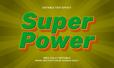 super power editable text effects with a superhero and kids theme