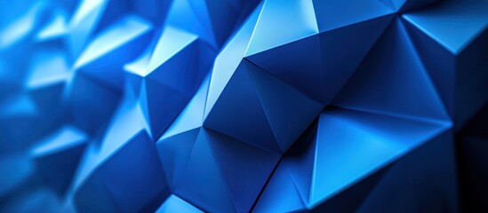 Obraz premium Abstract Blue Geometric Pattern