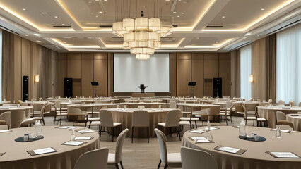 Workshop Setup in a Versatile Ballroom Space
