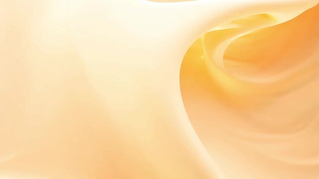 Creamy vanilla liquid wave in smooth abstract background