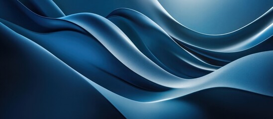 Abstract Blue Wavy Design