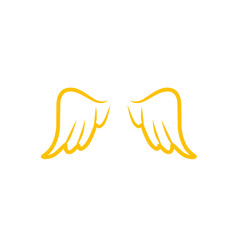 gold wings logo design