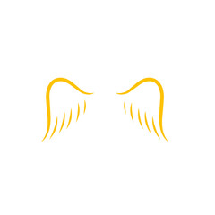 gold wings logo design