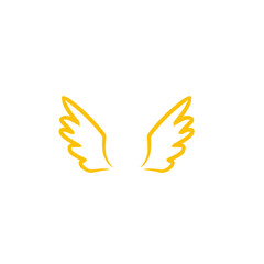 gold wings logo design