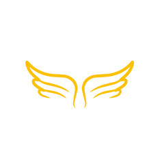 gold wings logo design