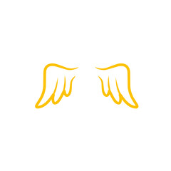gold wings logo design