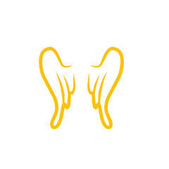 gold wings logo design