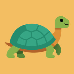 Dynamic Tortoise Moving Vector Illustration Perfect for Eco Friendly Projects
