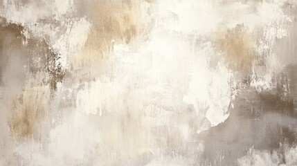 Fototapeta premium Abstract textured artwork featuring soft tones of beige, cream, and gray.