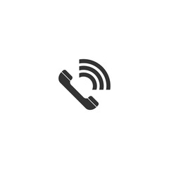 Phone Receiver icon. Call icon isolated on transparent background