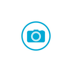 Photo Camera flat icon isolated on transparent background