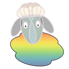 Cartoon animals message board