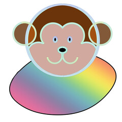 Fototapeta premium Cartoon animals message board