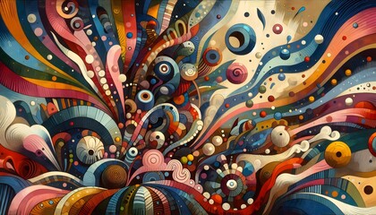 Fototapeta premium “Caleidoscopio de Formas y Colores”