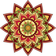 Ornamental luxury mandala pattern design