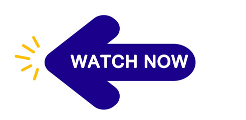 Watch now arrow icon sign