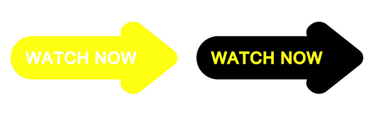 Watch now arrow icon sign