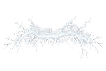 A powerful lightning bolt illuminating the darkness, showcasing nature's raw energy in a dramatic display.