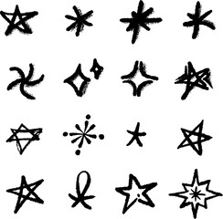 star sparkling drawing element