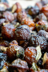 Sapindus rarak (Sapindus mukorossi, rerek, lamuran, Lerak). This fruit is made into a washing agent, a cleaner for various kitchen utensils, and soap.