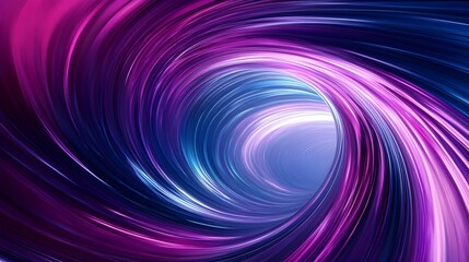 Swirling Luminous Curve Through Futuristic Digital Dimensions