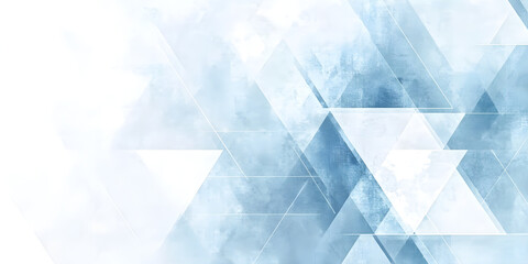 Obraz premium Abstract Geometric Background with Watercolor Texture