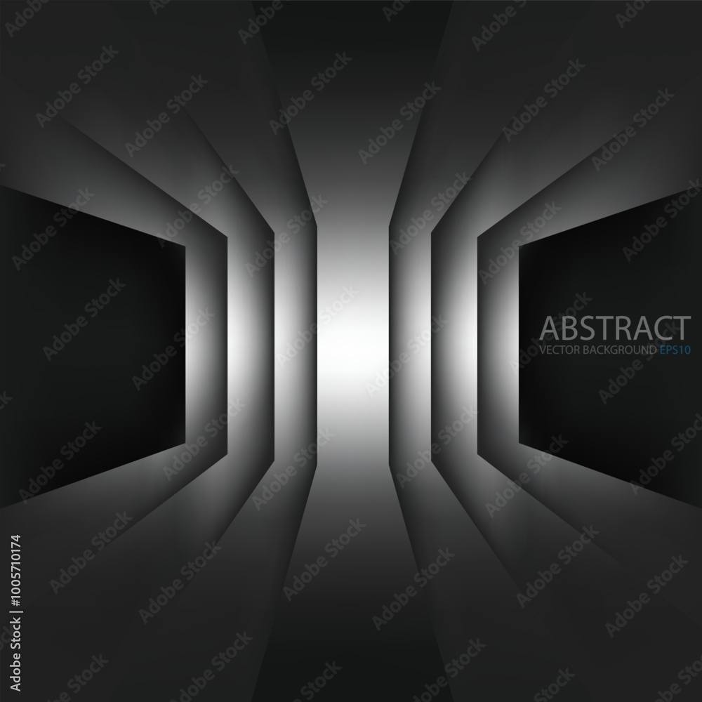 Poster graphic geometric triangle overlap vector layer background for text and message design