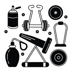SPORTS EQUIPMENT COLLECTION illustration