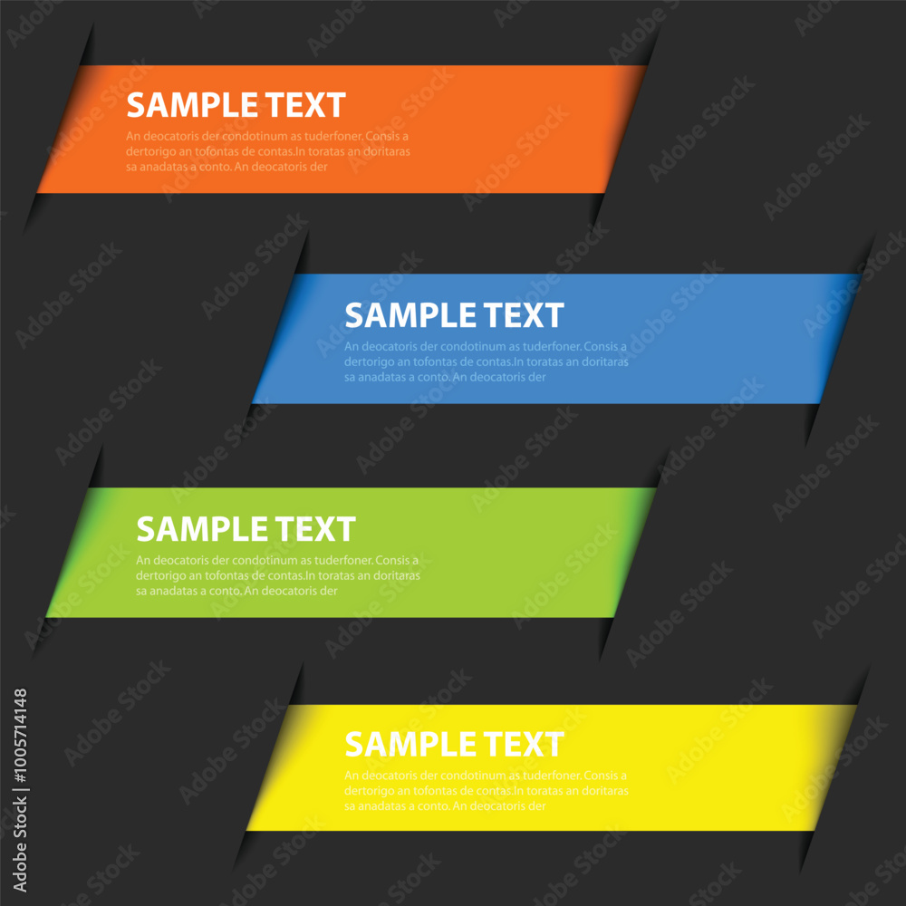 Poster infographic graphic geometric triangle overlap vector layer background for text and message design
