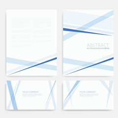 Header flyer business brochure vector graphic with space for text and message design