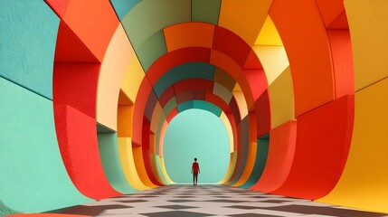 Obraz premium Mesmerizing Fractal Pattern Representing Endless Dimensional Possibilities