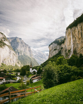 Alps town switchland