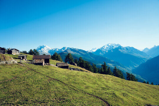 Landscape Mont Blanc switzerland