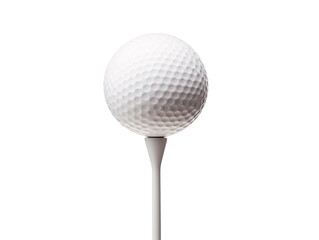 a golf ball on a tee